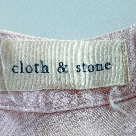 ANTHROPOLOGIE CLOTH & STONE PINK TOP - Picture 4 of 8